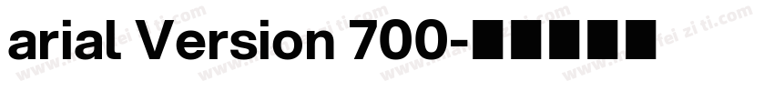arial Version 700字体转换